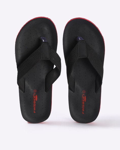 Perforated Thong-Strap Flip-Flops