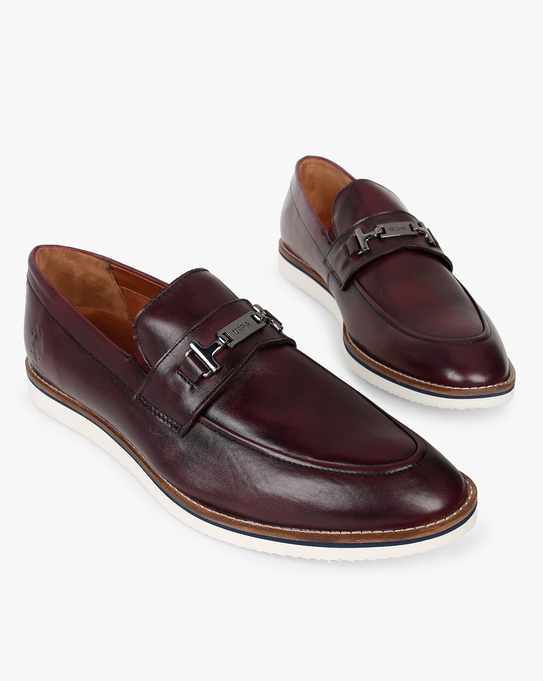 polo burgundy shoes