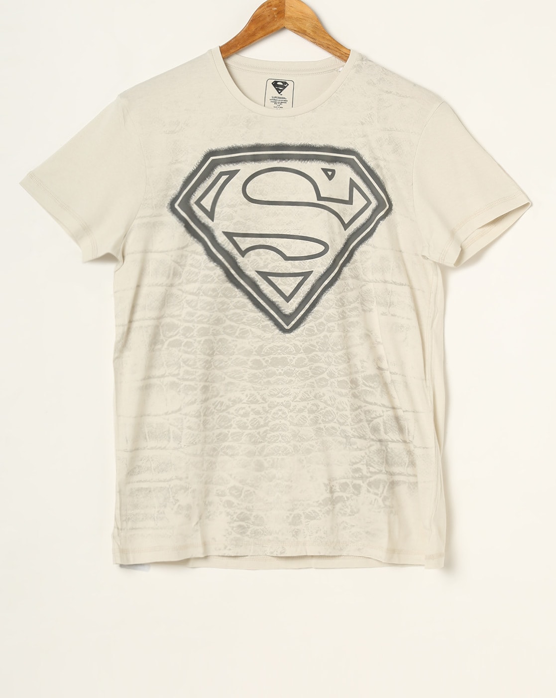 grey superman t shirt