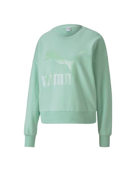 puma green sweater