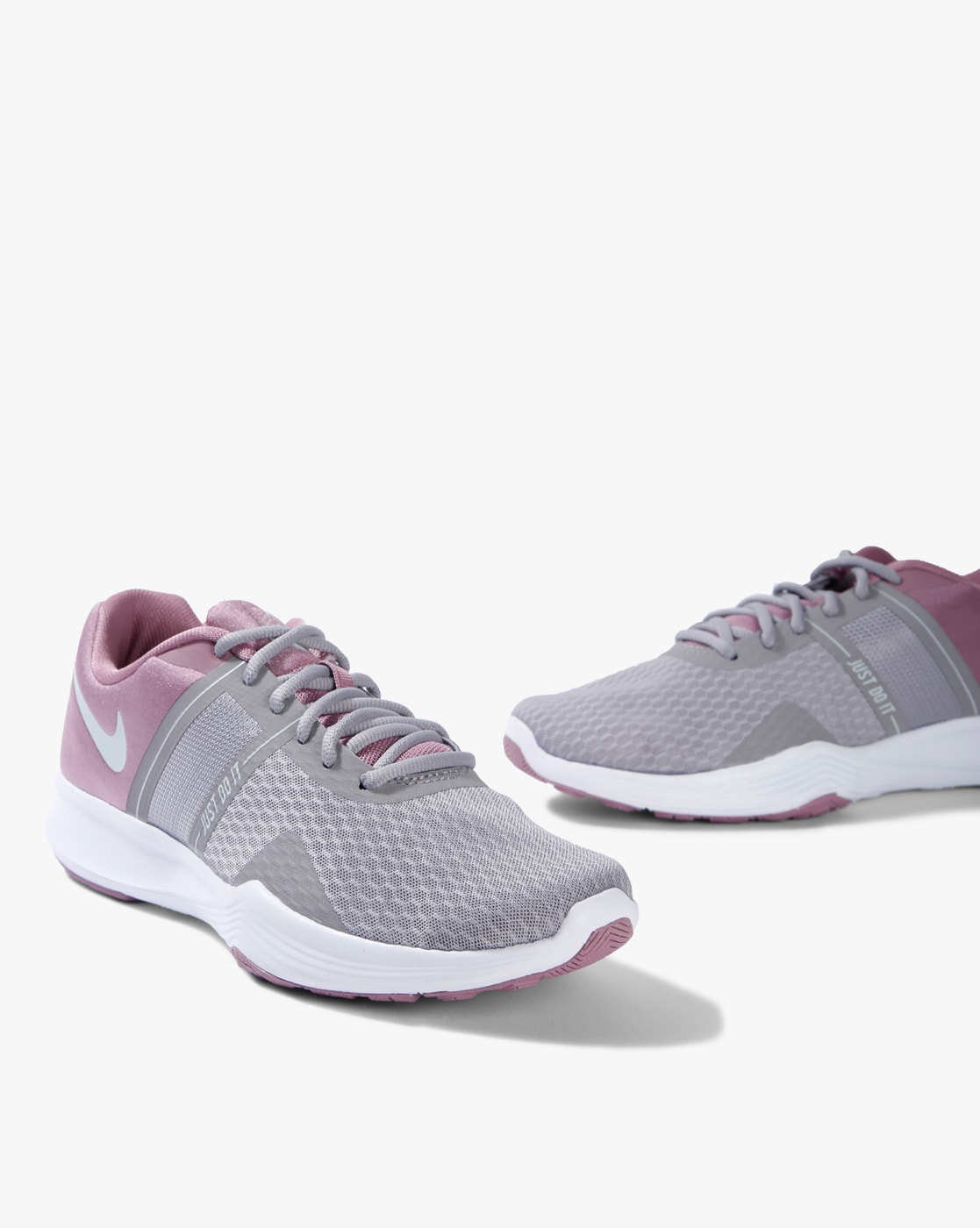 Buy Grey \u0026 Pink Sports Shoes for Women 