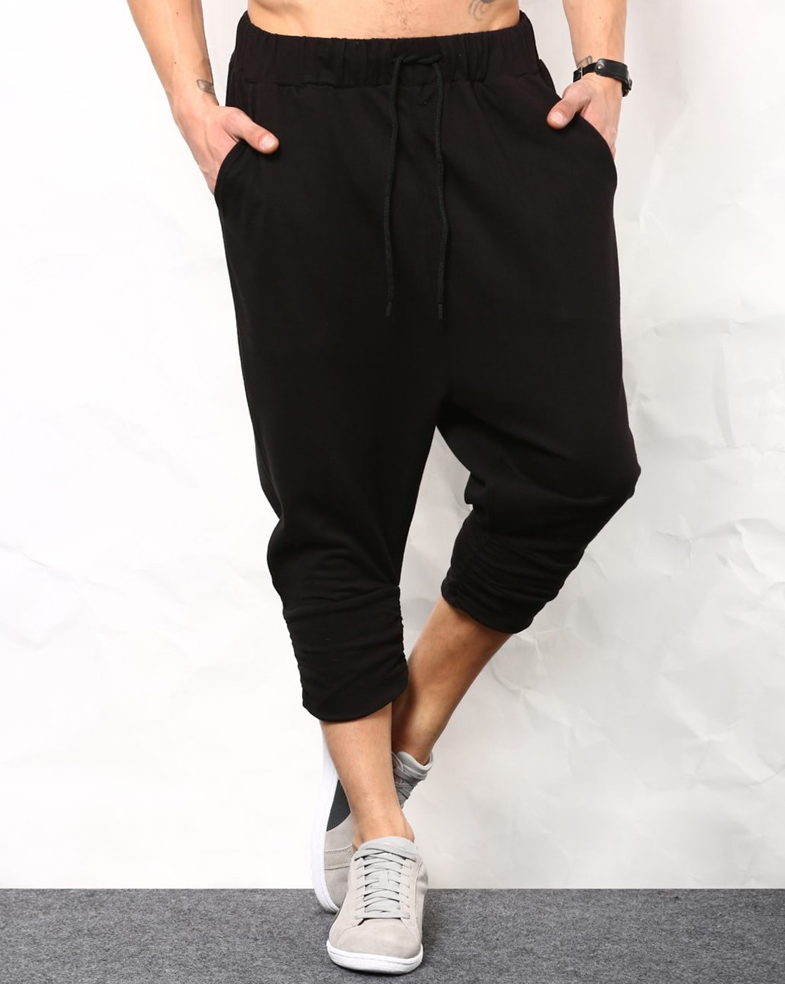 high rise joggers men