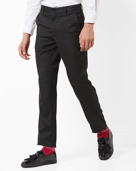 CHARCOAL Regular Fit Men Black Trousers  Buy CHARCOAL Regular Fit Men Black  Trousers Online at Best Prices in India  Flipkartcom