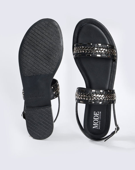 Buy SOME SPARKLE AND SHINE BLACK SANDALS for Women Online in India