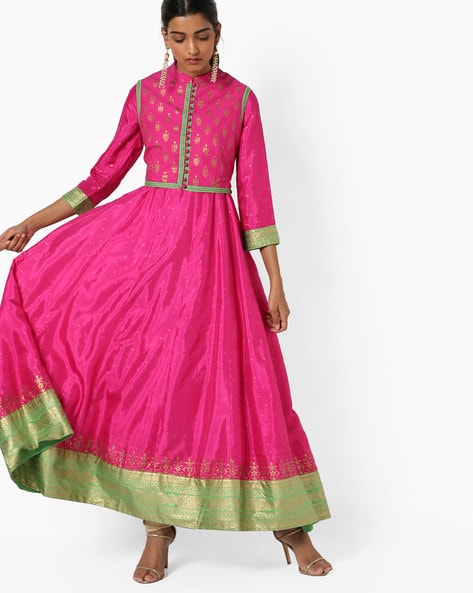 pink anarkali biba