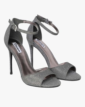 silver high heels sale