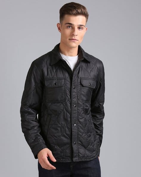 gap quilted shirt jacket