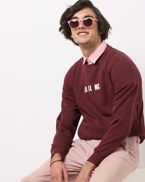 Wine red clearance sweatshirt