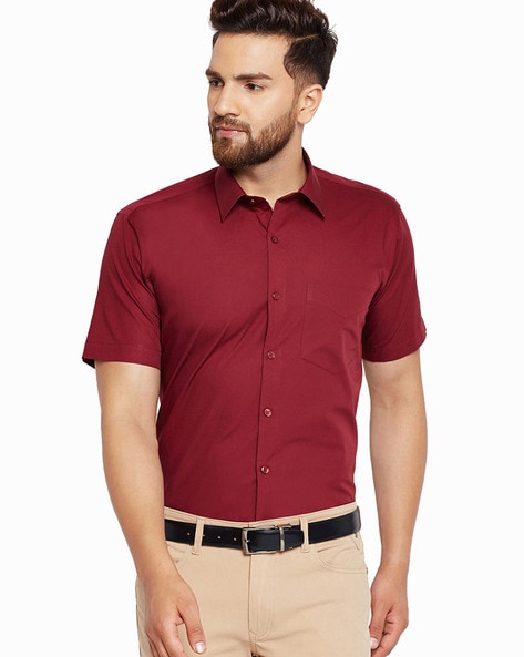 maroon shirts for mens