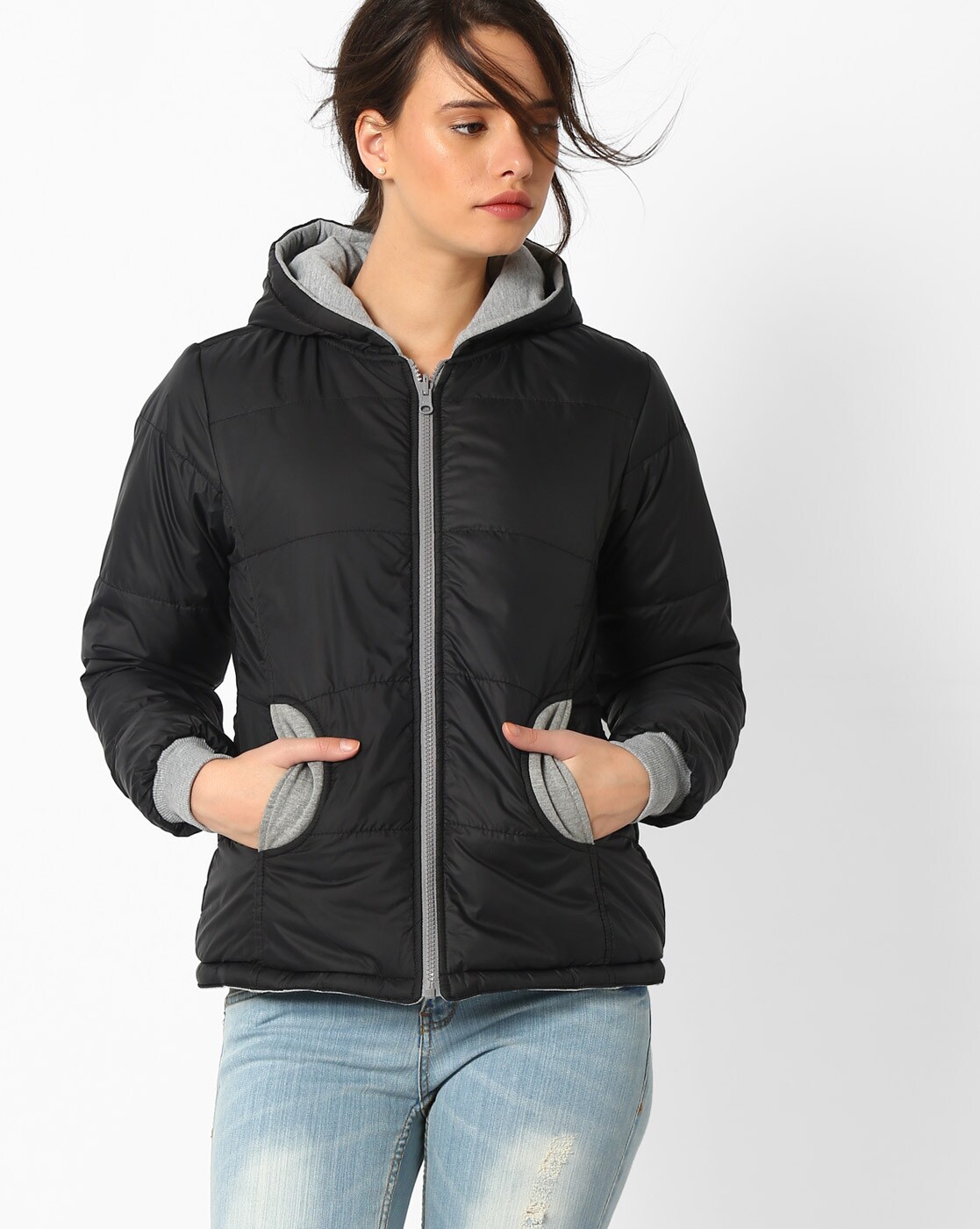 Buy Cream Jackets & Coats for Women by Fort Collins Online | Ajio.com