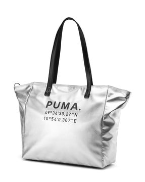 puma tote bag silver