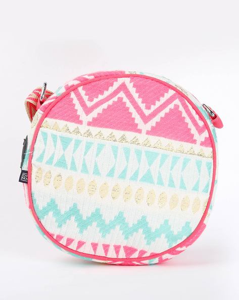 Woven Sling Bag with Adjustable Shoulder Strap