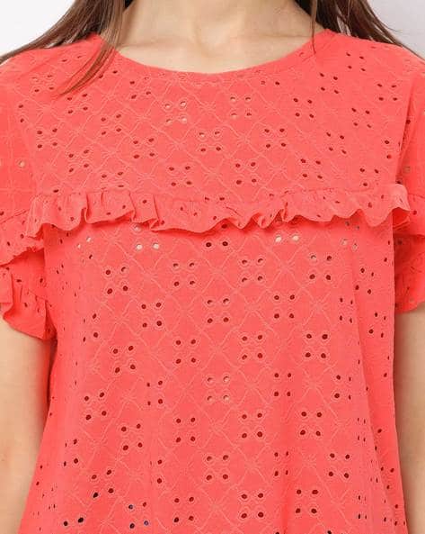 Schiffli Crew-Neck T-shirt (Image - 2)