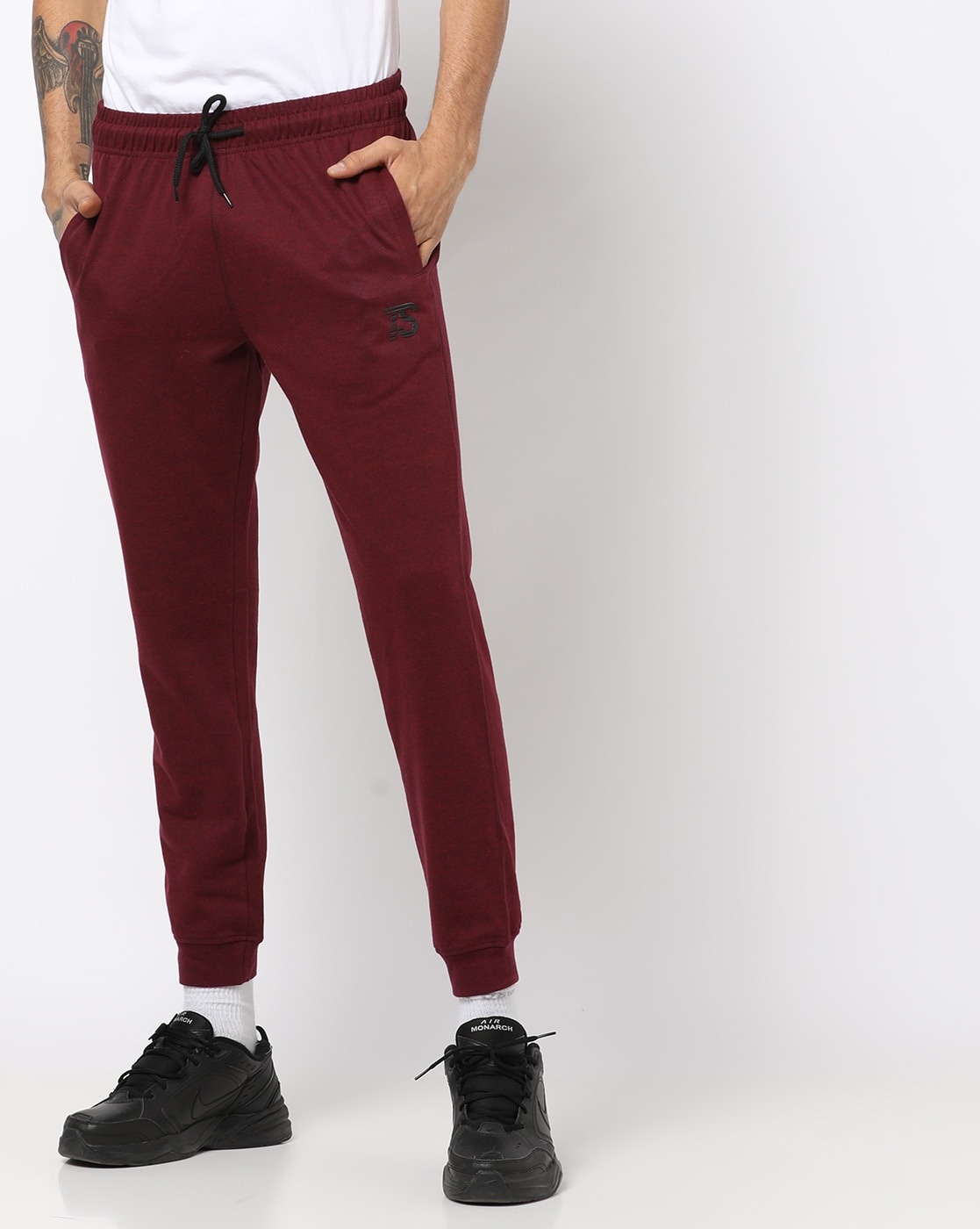 maroon joggers