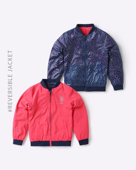 us polo reversible bomber jacket