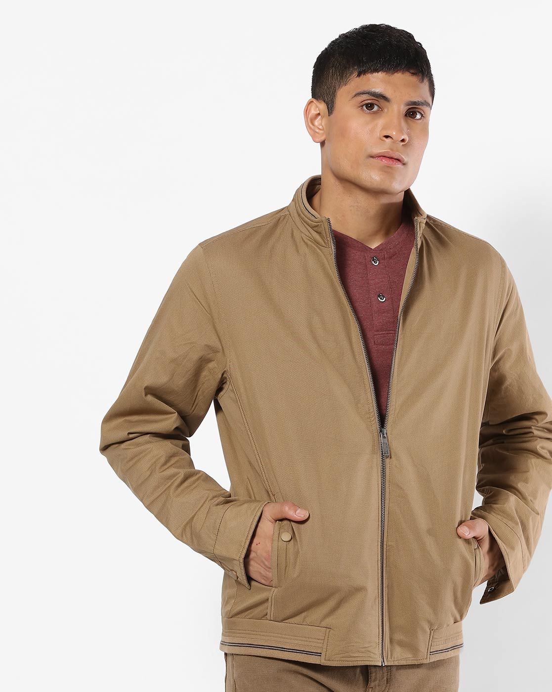 Buy Beige Jackets & Coats for Men by DNMX Online | Ajio.com