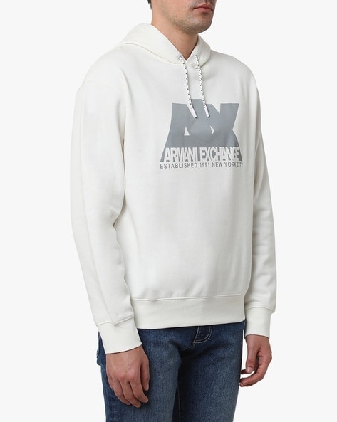 Buy White Sweatshirt Hoodies for Men by ARMANI EXCHANGE Online