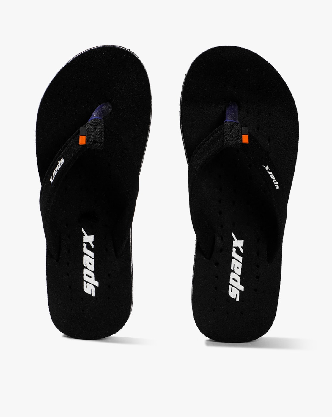 black and tan flip flops