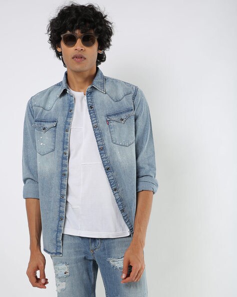 Sawtooth Relaxed Fit Western Shirt - Medium Wash | Levi's® US