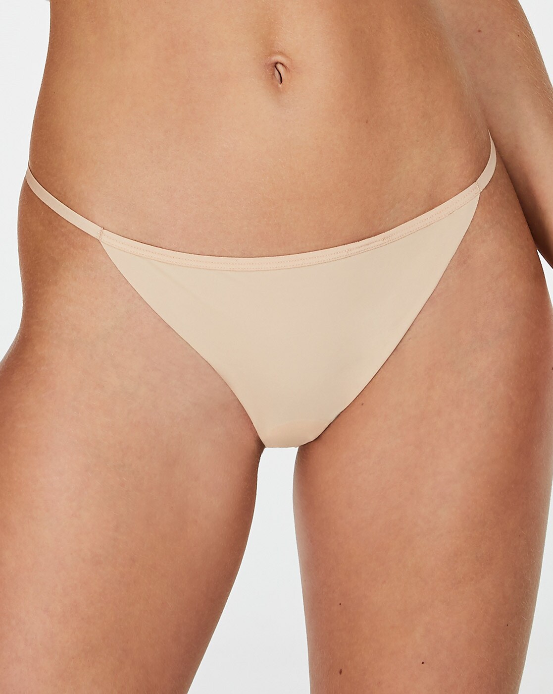 Micro G-string Pink Foil White Trim Clear Straps -  Norway