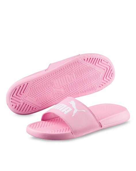 puma flip flops pink