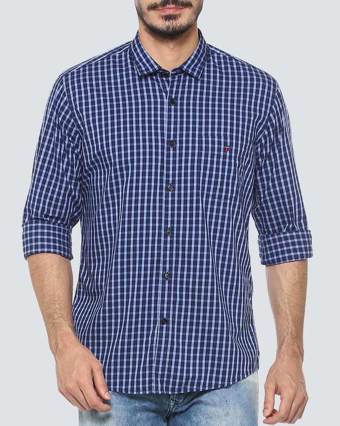 Louis Philippe Sport Checked Shirts - Buy Louis Philippe Sport Checked  Shirts online in India