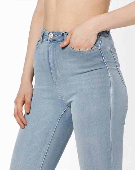 Pacsun Blue Distressed Denim High Rise Skinny Jeggings Jeans Women Siz -  beyond exchange