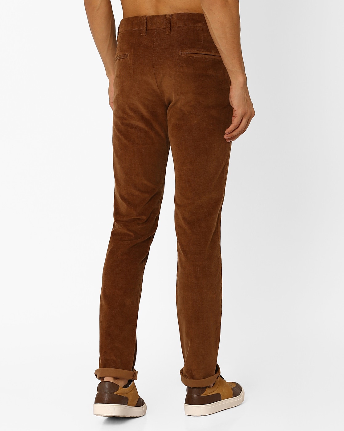 Buy Mauve Straight Fit Trousers Online | FableStreet