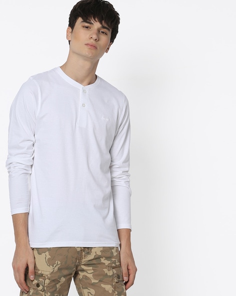 henley neck shirt