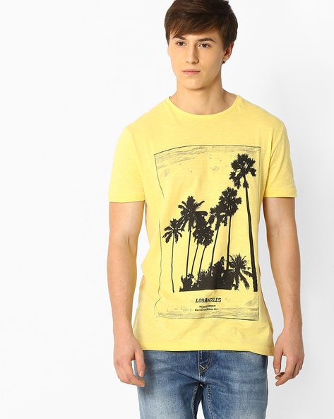 Buy Yellow Tshirts for Men by DNMX Online