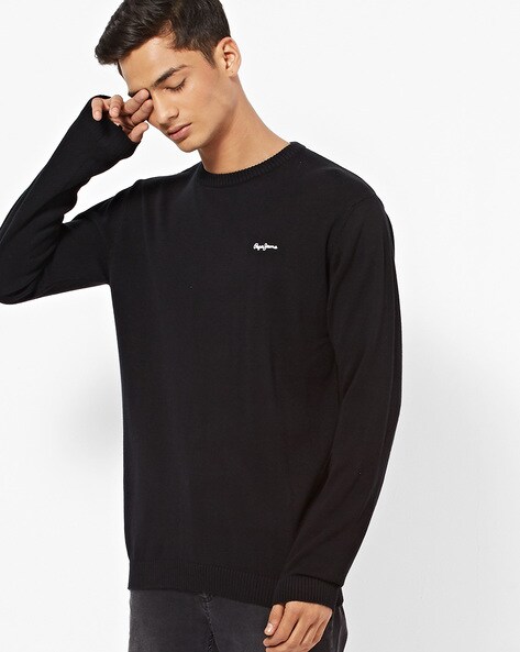 Pepe jeans black sweater hot sale