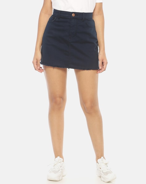 navy skirts for ladies
