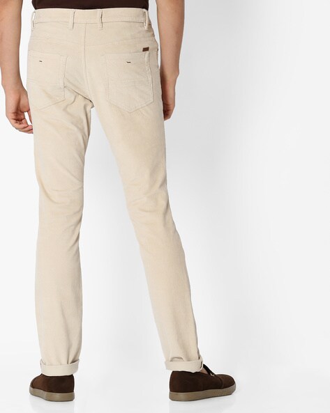 Buy Beige Trousers & Pants for Men by NETPLAY Online