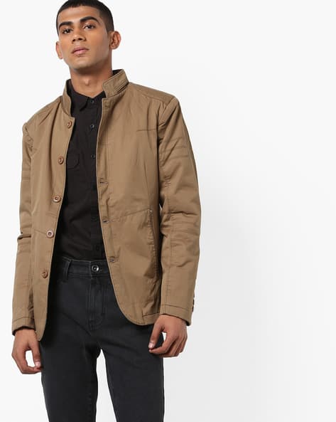 button down bomber jacket