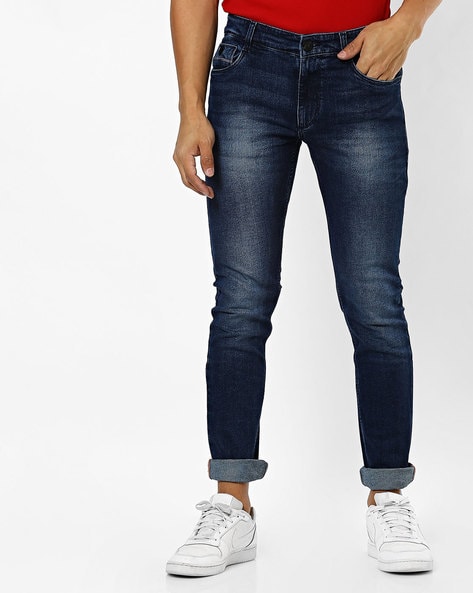 John Players Low-Rise Heavy-Wash Skinny Jeans