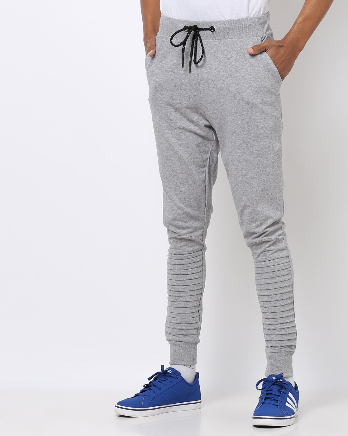 grey biker joggers