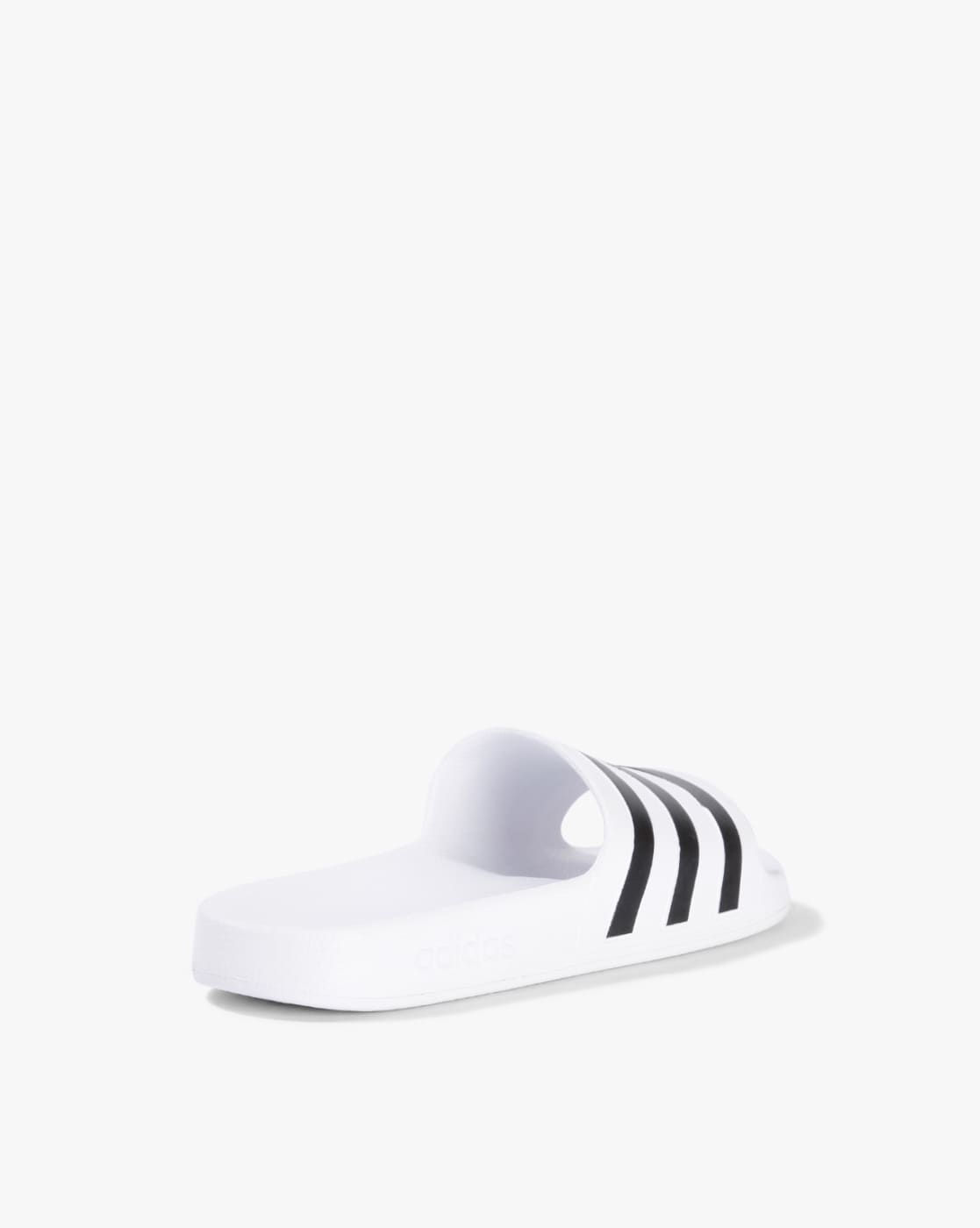 Adidas aqua slides white hot sale