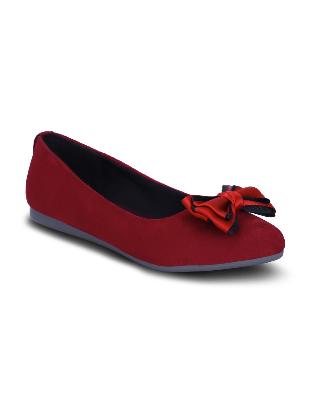 Buy Maroon Flat Shoes for Women by Get 
