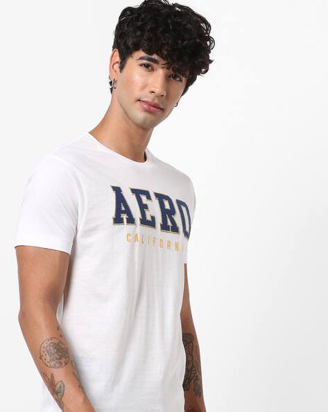 Buy White Tshirts for Men by AERO JEANS 