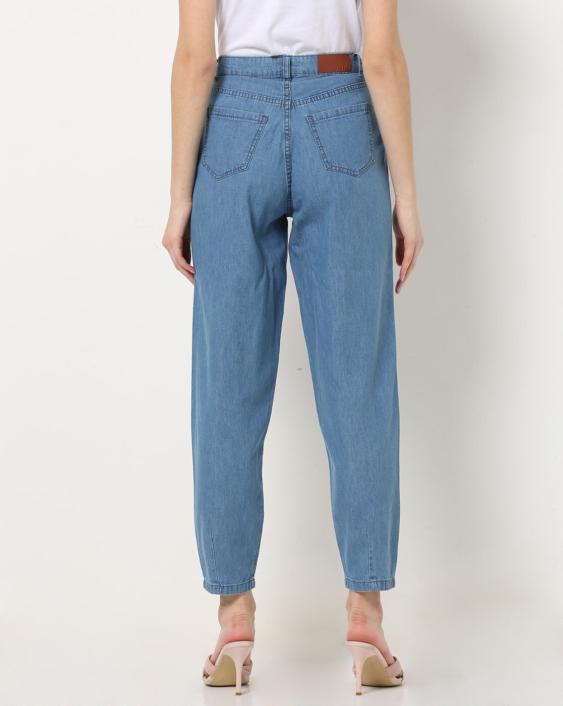 slouchy darted jeans