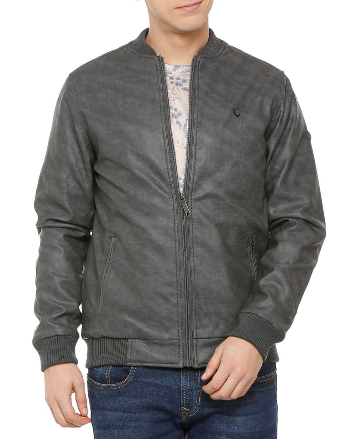 Buy Men Black Patterned Full Sleeves Casual Jacket Online - 749181 | Allen  Solly