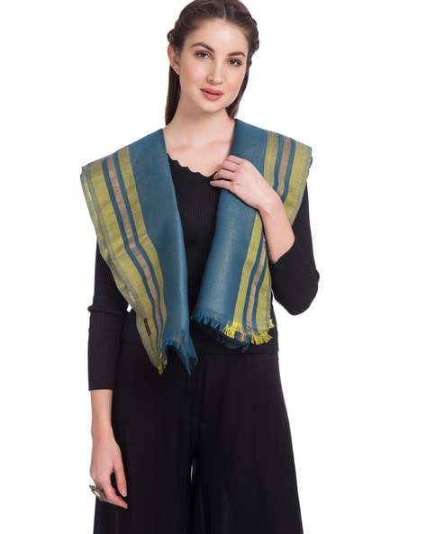 Striped Stole with Fringes Price in India