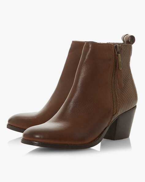 dune chelsea boots in tan leather