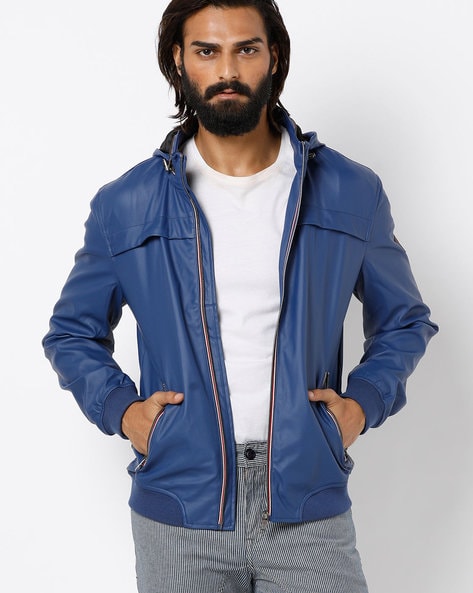 guess bomber jacket with hood