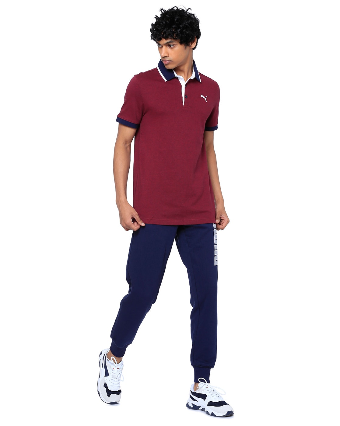 Puma maroon sales t shirt