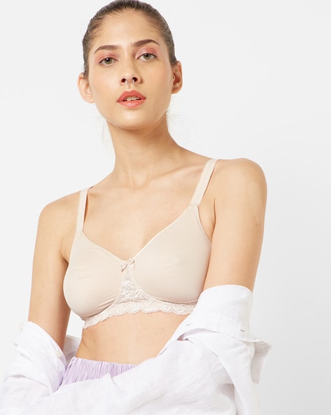 Non-Padded Bra with Lace Trims