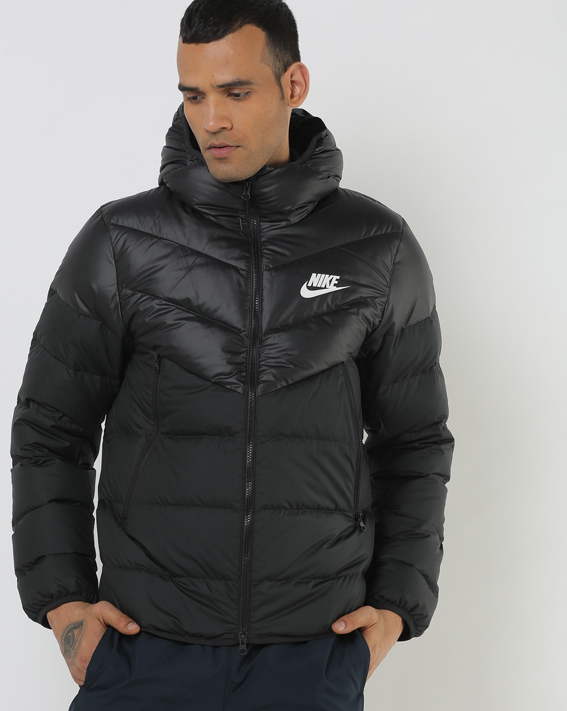 Nike Puffer Jacket Mens Black - deeeznuuutss