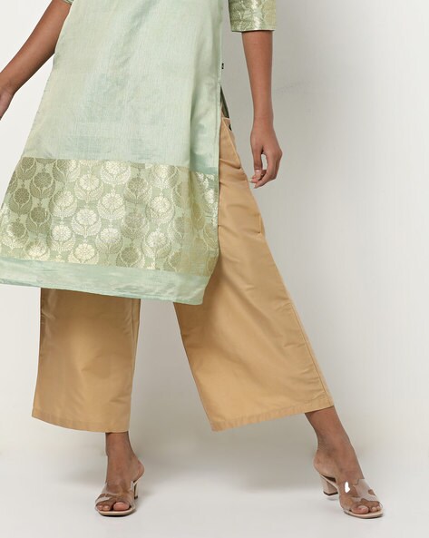 Palazzo with Back Elasticated Waist Price in India