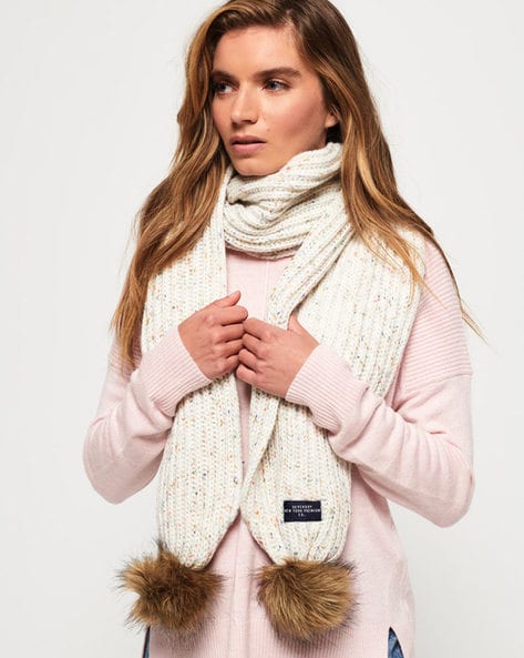 Zoe Nep Scarf with Faux Fur Price in India