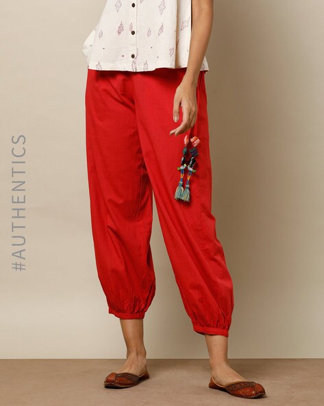 Buy Red Pants for Women by AJIO Online